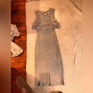Everly Heather Gray Maxi Dress
